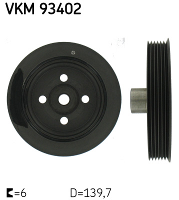 SKF VKM 93402 Puleggia cinghia, Albero a gomiti